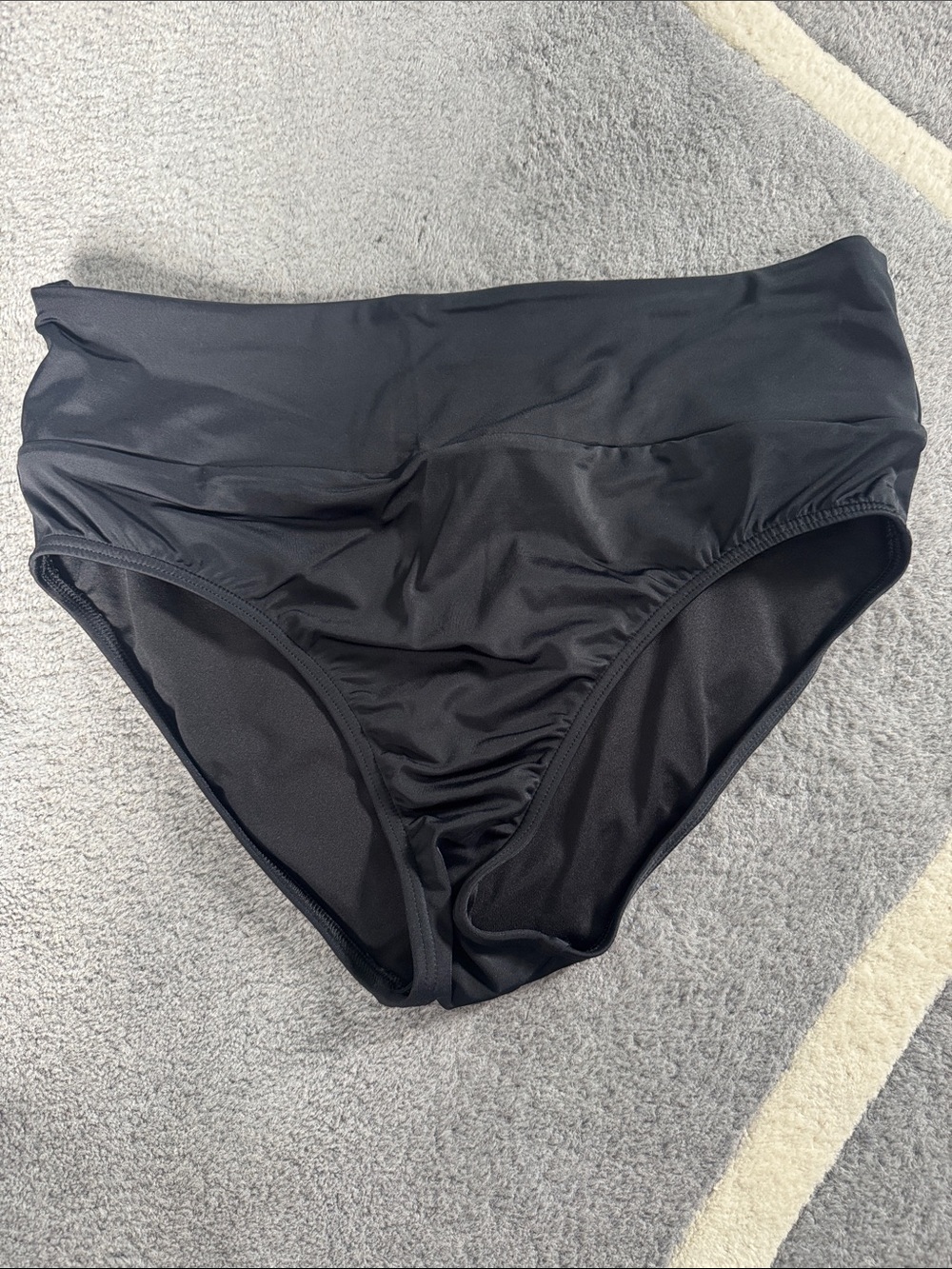 Lands End high waisted bikini bottom underneath
